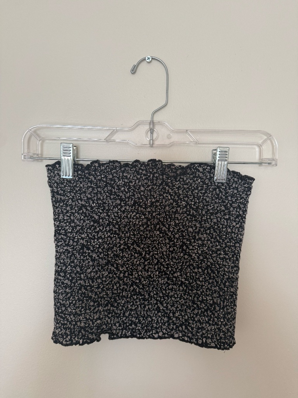 Brandy Melville floral ruched tube top